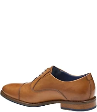 Johnston & Murphy Men's Landry Embossed Leather Cap Toe Lace Up Oxfords
