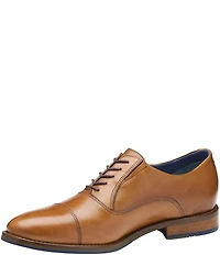 Johnston & Murphy Men's Landry Embossed Leather Cap Toe Lace Up Oxfords