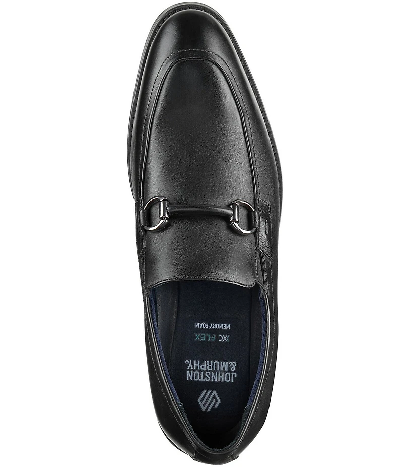 Johnston & Murphy Men's Landry XC Flex Leather Bit Buckle Slip On Loafers