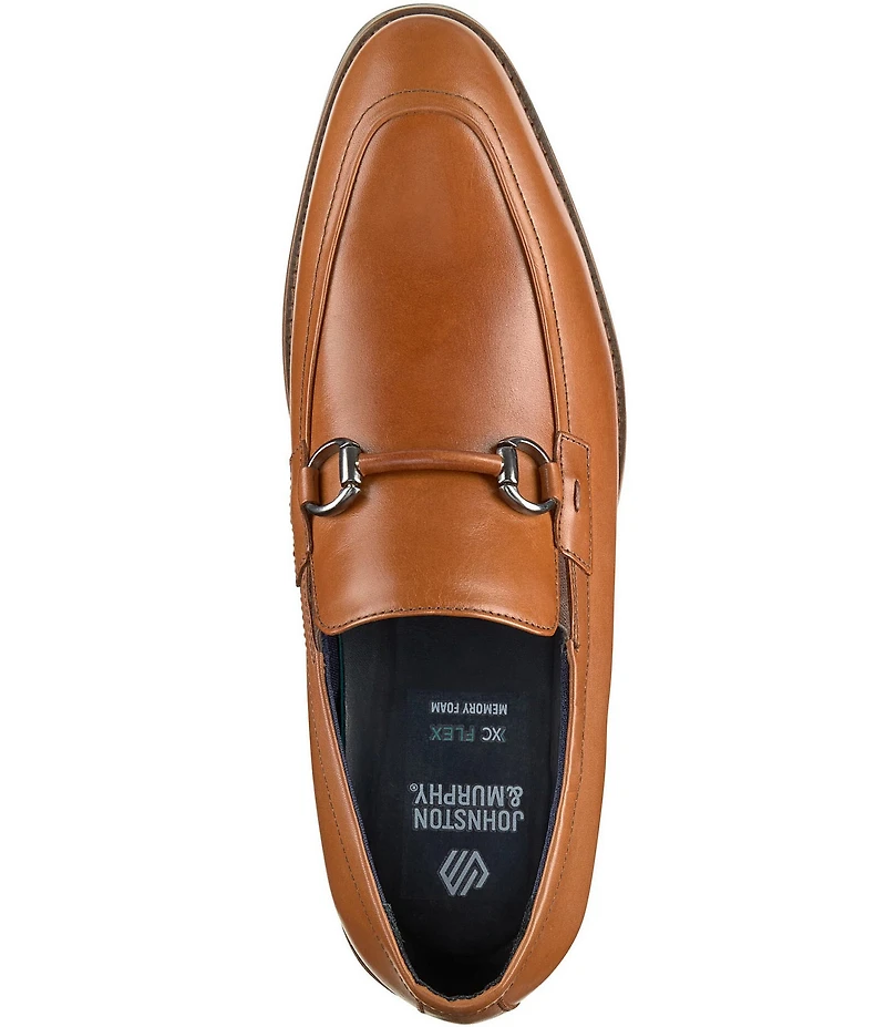 Johnston & Murphy Men's Landry XC Flex Leather Bit Buckle Slip On Loafers