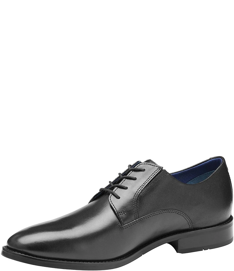 Johnston & Murphy Men's Landry Embossed Leather Plain Toe Lace Up Oxfords