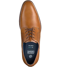 Johnston & Murphy Men's Landry Embossed Leather Plain Toe Lace Up Oxfords
