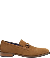 Johnston & Murphy Mens Landry Suede Bit Buckle Slip On Loafers