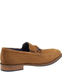 Johnston & Murphy Mens Landry Suede Bit Buckle Slip On Loafers