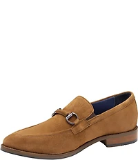 Johnston & Murphy Mens Landry Suede Bit Buckle Slip On Loafers