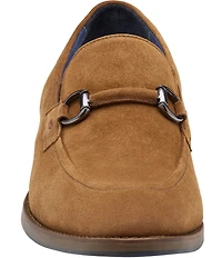 Johnston & Murphy Mens Landry Suede Bit Buckle Slip On Loafers