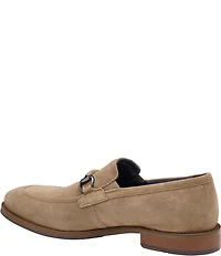 Johnston & Murphy Mens Landry Suede Bit Buckle Slip On Loafers