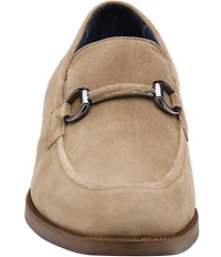 Johnston & Murphy Mens Landry Suede Bit Buckle Slip On Loafers