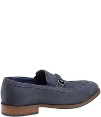 Johnston & Murphy Mens Landry Suede Bit Buckle Slip On Loafers