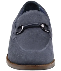 Johnston & Murphy Mens Landry Suede Bit Buckle Slip On Loafers