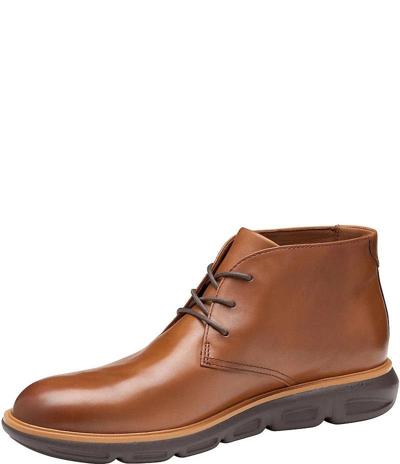 Johnston & Murphy Men's Larkin Leather Plain Toe Chukka Boots