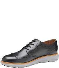 Johnston & Murphy Men's Larkin Leather Brogue Detail Wingtip Oxfords