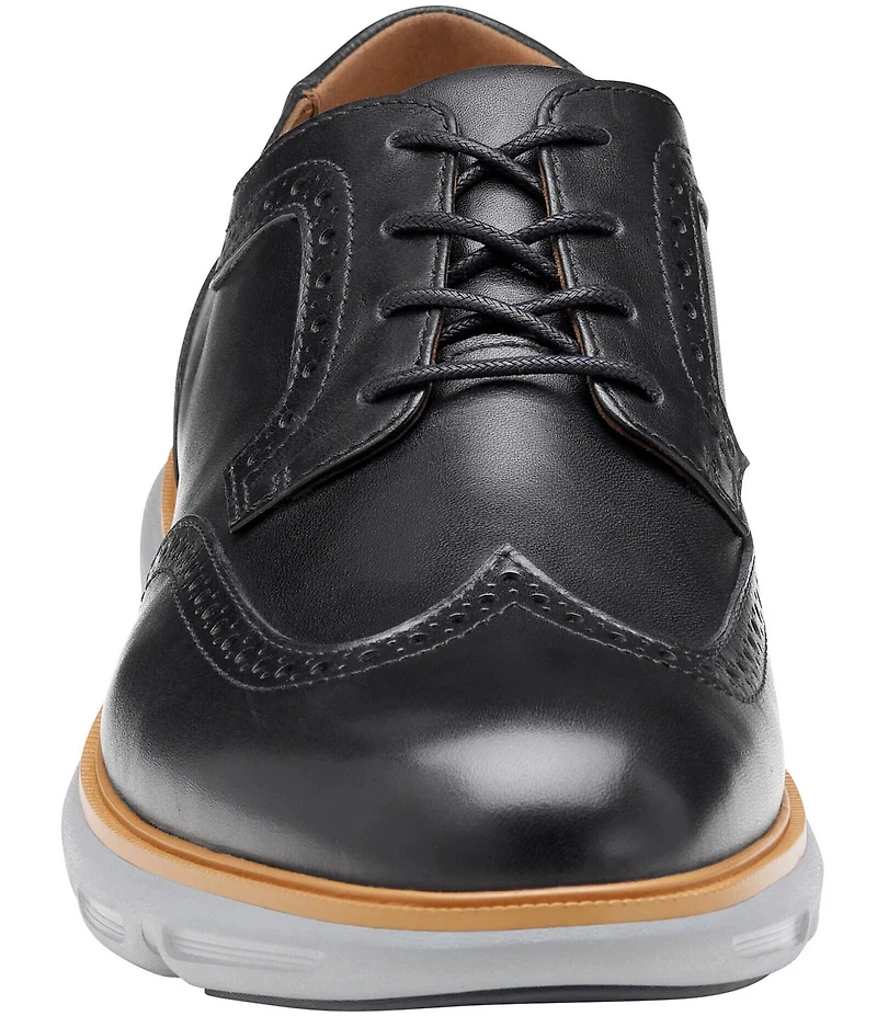 Johnston & Murphy Men's Larkin Leather Brogue Detail Wingtip Oxfords