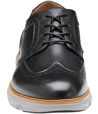 Johnston & Murphy Men's Larkin Leather Brogue Detail Wingtip Oxfords