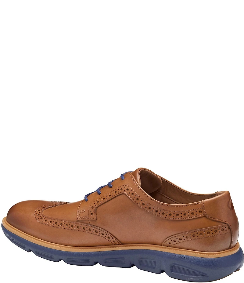 Johnston & Murphy Men's Larkin Leather Brogue Detail Wingtip Oxfords