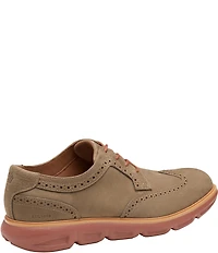 Johnston & Murphy Men's Larkin Nubuck Brogue Detail Wingtip Oxfords