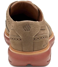 Johnston & Murphy Men's Larkin Nubuck Brogue Detail Wingtip Oxfords
