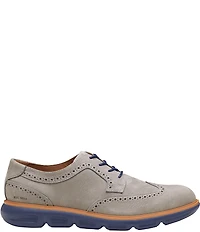 Johnston & Murphy Men's Larkin Nubuck Brogue Detail Wingtip Oxfords
