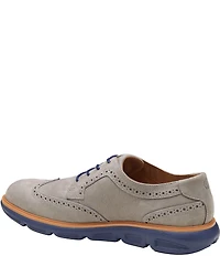 Johnston & Murphy Men's Larkin Nubuck Brogue Detail Wingtip Oxfords