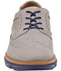 Johnston & Murphy Men's Larkin Nubuck Brogue Detail Wingtip Oxfords