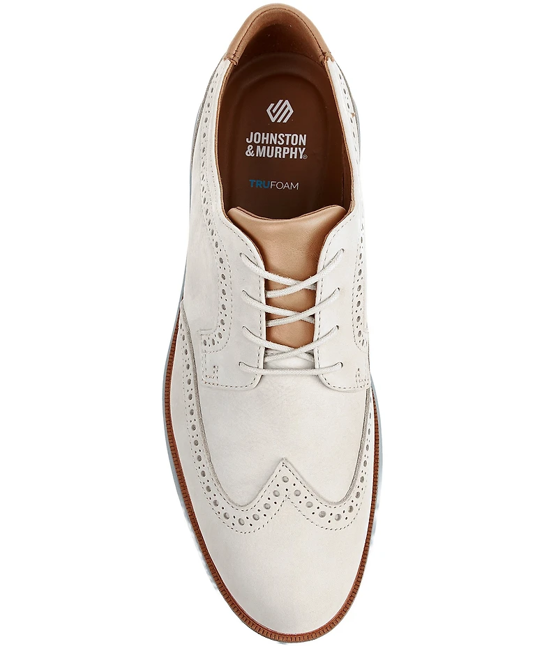 Johnston & Murphy Men's Larkin Wingtip Nubuck Oxfords