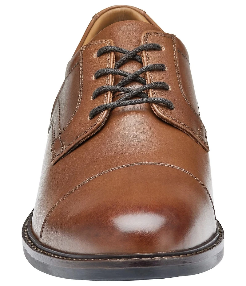 Johnston & Murphy Men's Mason Leather Cap Toe Lace Up Oxfords