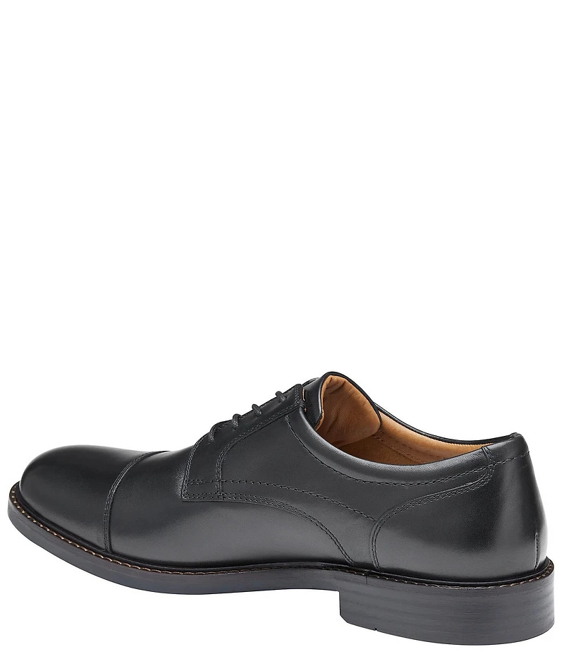 Johnston & Murphy Men's Mason Leather Cap Toe Lace Up Oxfords