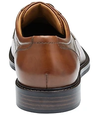 Johnston & Murphy Men's Mason Leather Plain Toe Lace Up Oxfords