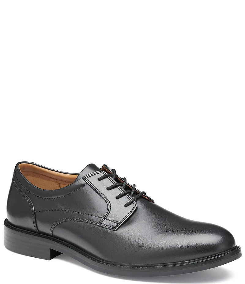 Johnston & Murphy Men's Mason Leather Plain Toe Lace Up Oxfords