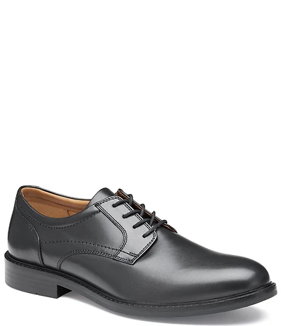 Johnston & Murphy Men's Mason Leather Plain Toe Lace Up Oxfords