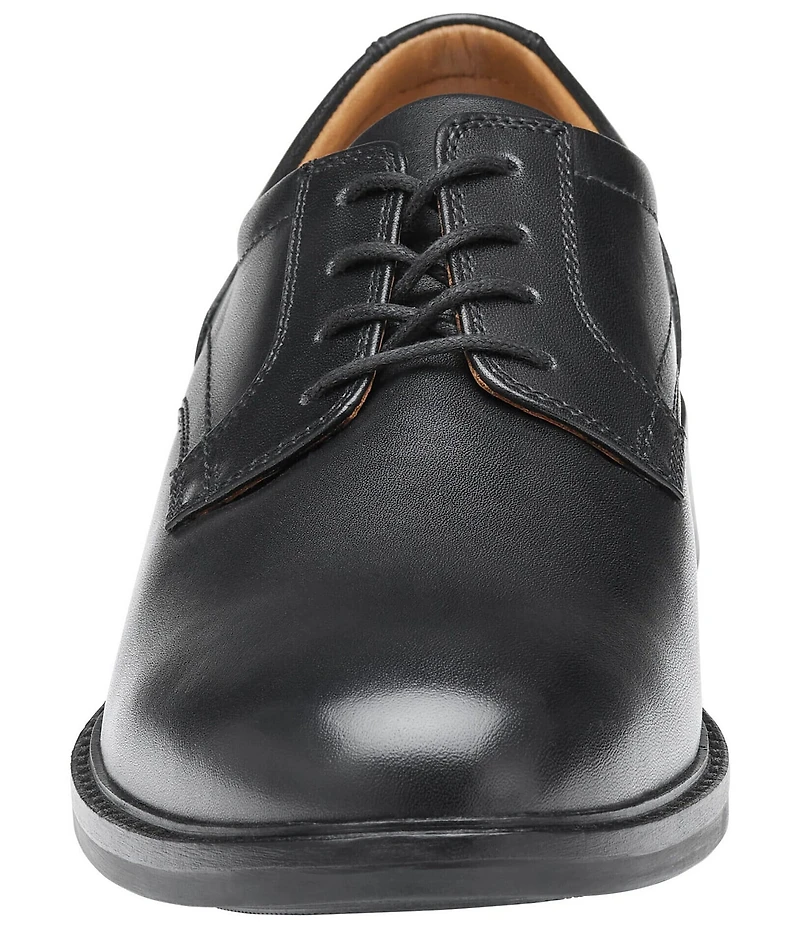 Johnston & Murphy Men's Mason Leather Plain Toe Lace Up Oxfords