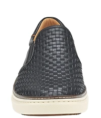 Johnston & Murphy Men's McGuffey 2 Woven Leather Slip On Sneakers
