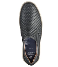 Johnston & Murphy Men's McGuffey 2 Woven Leather Slip On Sneakers