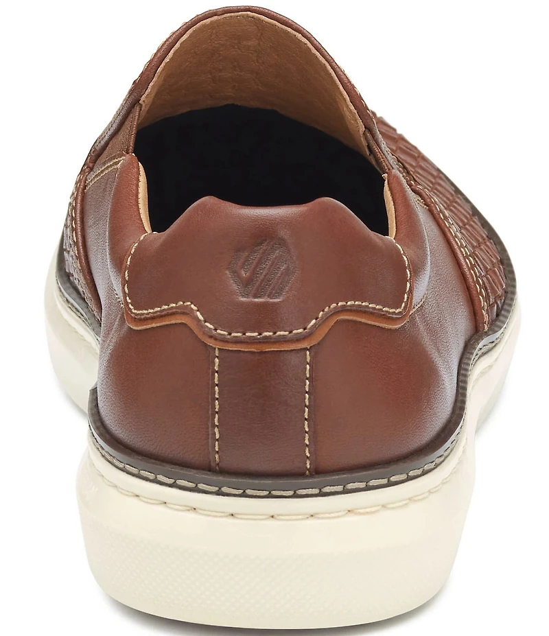 Johnston & Murphy Men's McGuffey 2 Woven Leather Slip On Sneakers