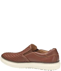 Johnston & Murphy Men's McGuffey 2 Woven Leather Slip On Sneakers