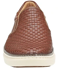 Johnston & Murphy Men's McGuffey 2 Woven Leather Slip On Sneakers
