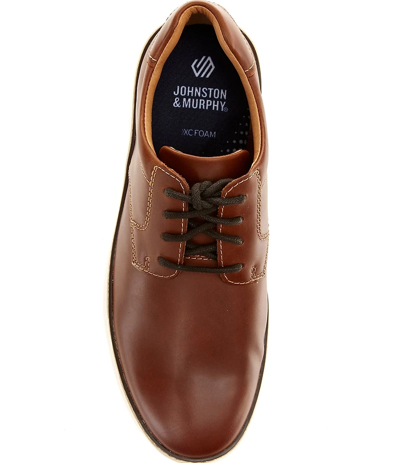 Johnston & Murphy Men's McGuffey 2 Leather Plain Toe Oxfords