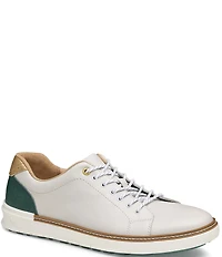 Johnston & Murphy Men's McGuffey GL1 Hybrid Waterproof Leather Lace Up Golf Sneakers