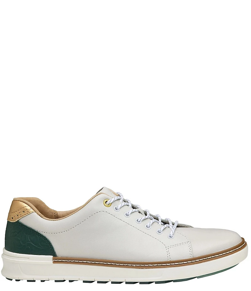 Johnston & Murphy Men's McGuffey GL1 Hybrid Waterproof Leather Lace Up Golf Sneakers