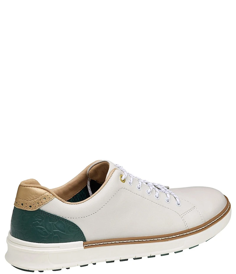 Johnston & Murphy Men's McGuffey GL1 Hybrid Waterproof Leather Lace Up Golf Sneakers