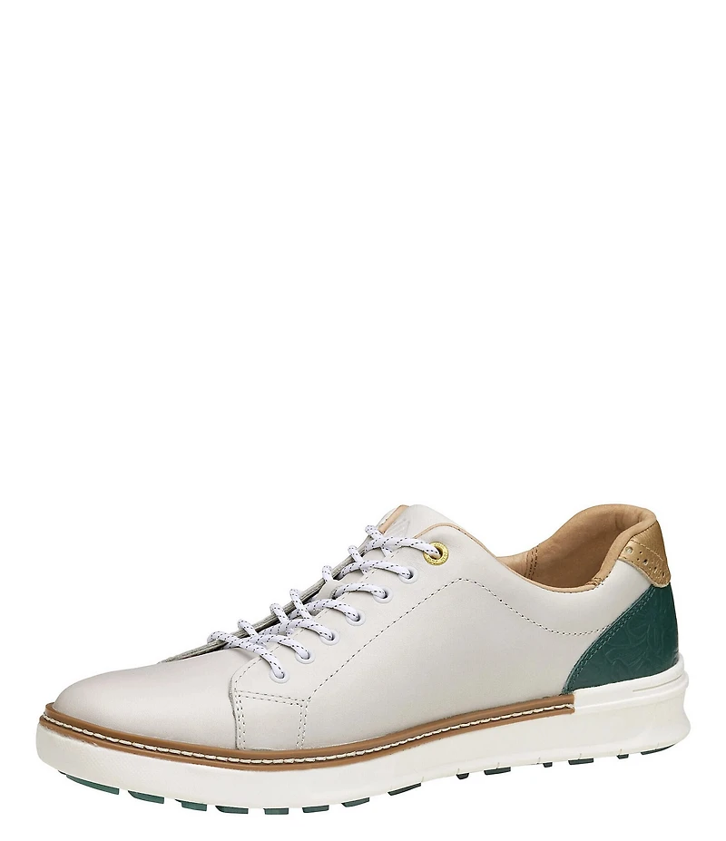Johnston & Murphy Men's McGuffey GL1 Hybrid Waterproof Leather Lace Up Golf Sneakers
