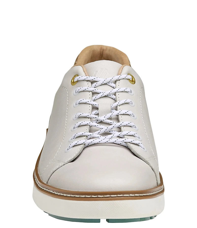 Johnston & Murphy Men's McGuffey GL1 Hybrid Waterproof Leather Lace Up Golf Sneakers