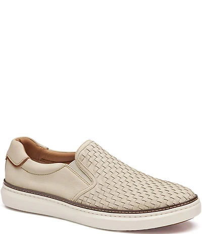 Johnston & Murphy Men's McGuffey 2 Woven Nubuck Slip On Sneakers