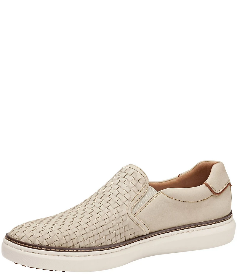 Johnston & Murphy Men's McGuffey 2 Woven Nubuck Slip On Sneakers