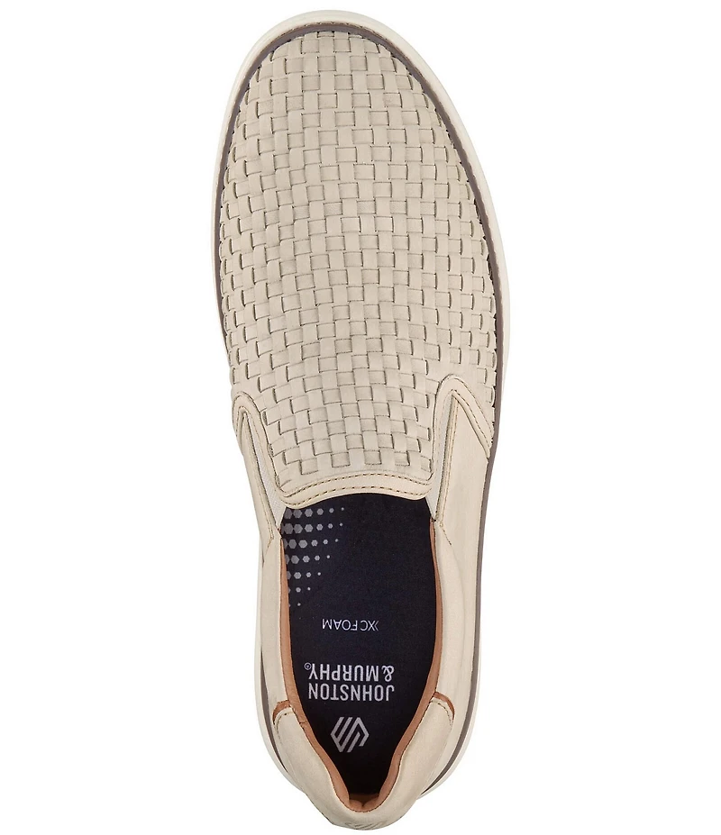Johnston & Murphy Men's McGuffey 2 Woven Nubuck Slip On Sneakers