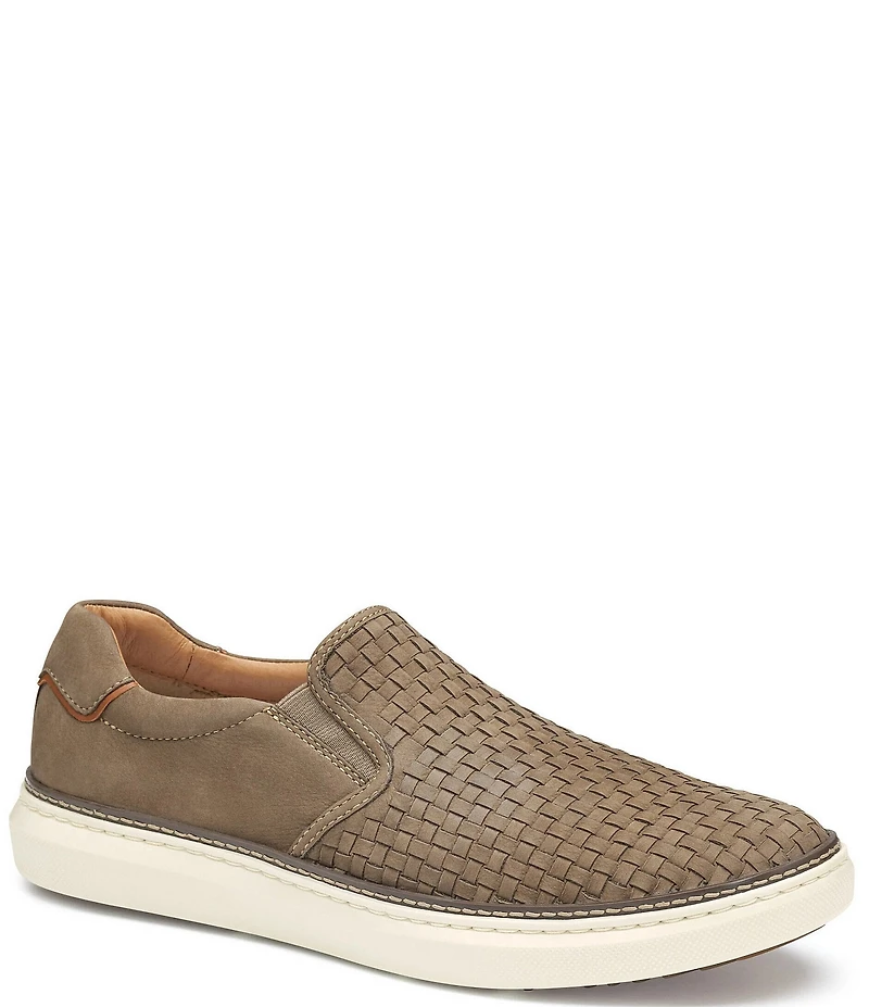 Johnston & Murphy Mens McGuffey 2 Woven Nubuck Slip On Sneakers