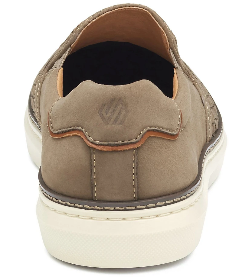 Johnston & Murphy Mens McGuffey 2 Woven Nubuck Slip On Sneakers