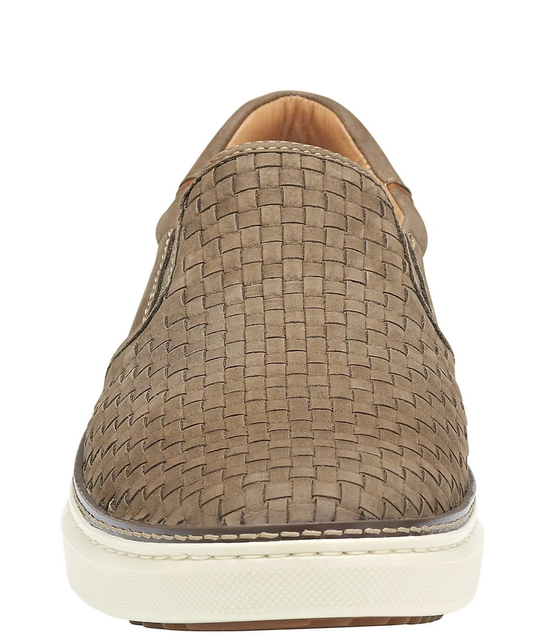 Johnston & Murphy Mens McGuffey 2 Woven Nubuck Slip On Sneakers