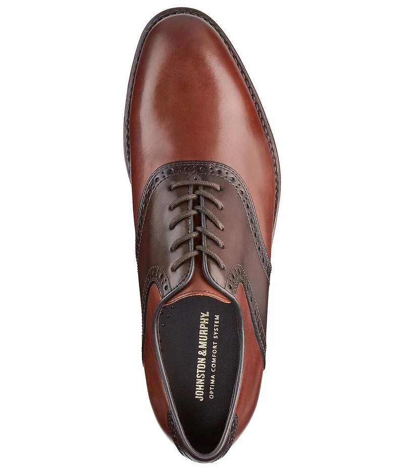 Johnston & Murphy Men's Melton Leather Saddle Oxfords