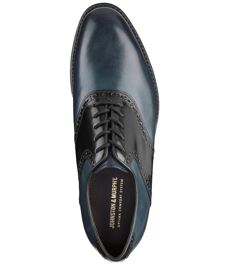 Johnston & Murphy Men's Melton Leather Saddle Oxfords